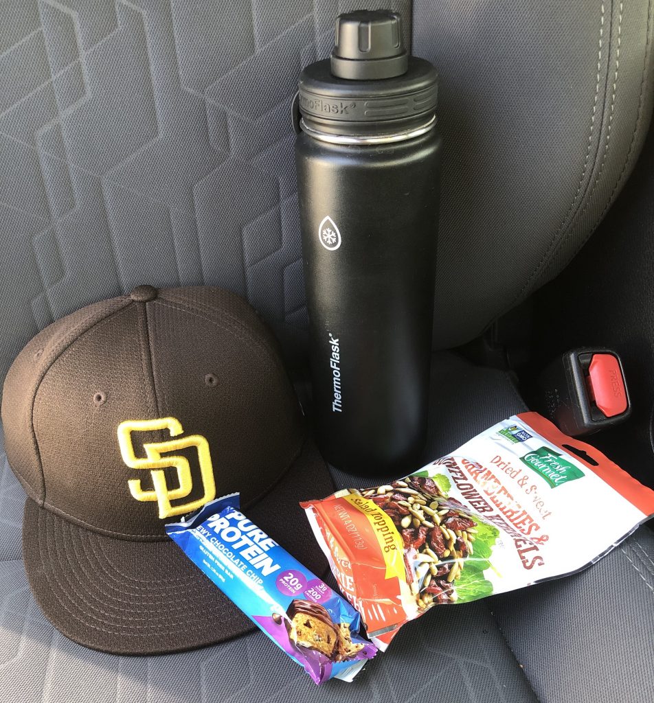 Car supplies for when I return from the trail